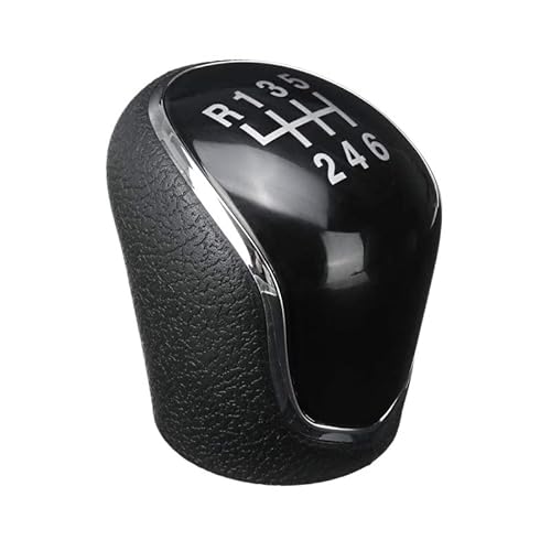 Gear Knob 5/6 Geschwindigkeit Schaltknauf Auto Auto Manuelle Shifter Hebel Stick Kopf Handball Für Ford Für Mondeo V Mk4 2002-2007 Für Ford S-Max 2009-2007 Gear Lever (Farbe : Black 6SPEED) von JHETA