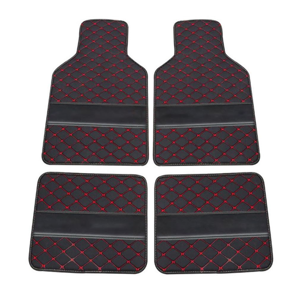 Set of 4 Auto FußMatten, Für Toyota Land Cruiser 7seat 2017-2018 Allwetter-Fußmatten,Anti-Rutsch-Futter,Abwaschbar Matte,wasserdicht schmutzfang Matte,C von JHGFVBG