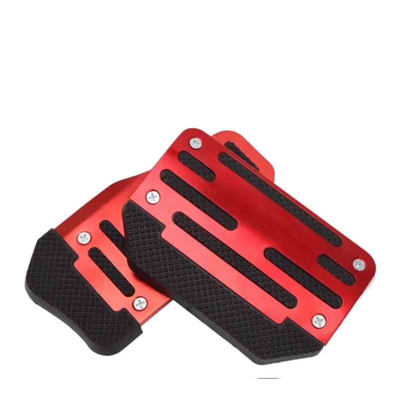 Bremse Fußpedal Bremspedalabdeckung 2 Stücke Universal Für Nicht-Slip Automatische Gas Brems Fuß Pedal Pad Abdeckung Auto Zubehör Innen Details(Rot) von JHMHCOQ