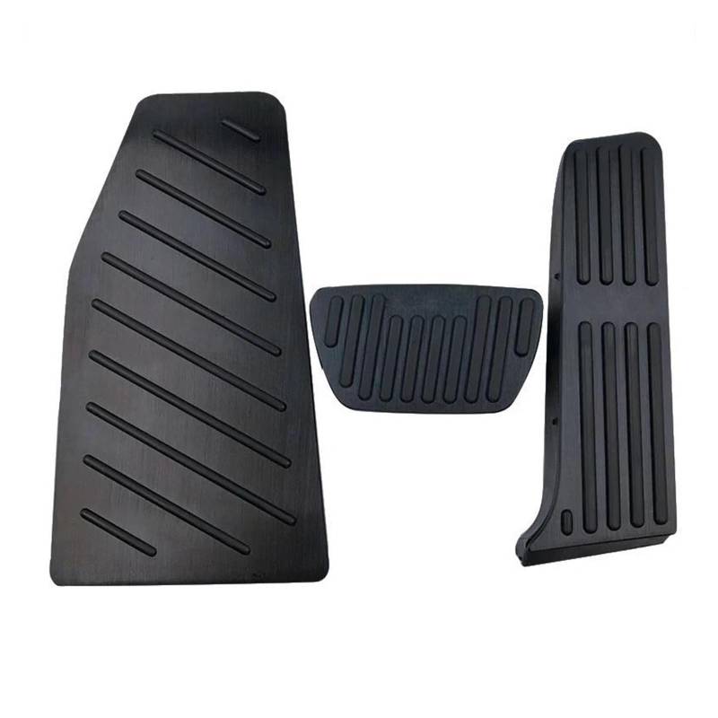 Bremse Fußpedal Bremspedalabdeckung Aluminium Legierung Auto Accelerator Kraftstoff Bremspedal Fuß Rest Pedale Abdeckung Pads Zubehör Für Toyota Für Harrier Für XU80 2020 2021 2022(3pcs Black) von JHMHCOQ