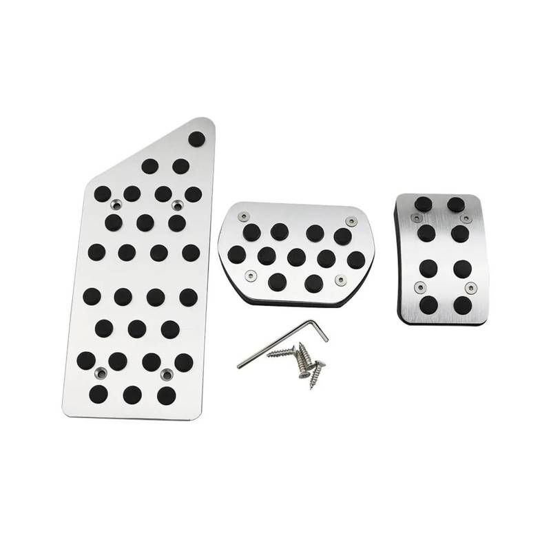 Bremse Fußpedal Bremspedalabdeckung Bremsgaskupplung Kraftstoffbeschleunigerpedalabdeckung Für Citroen Für C5 Für C6 LHD Autopedale Zubehör(3 PCS) von JHMHCOQ