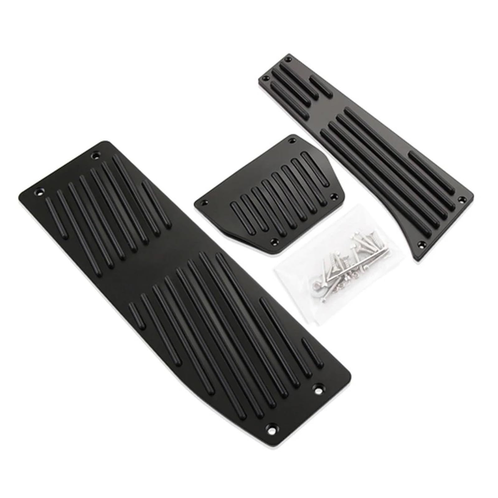 Bremse Fußpedal Bremspedalabdeckung Fußstütze Kraftstoff Brems Gas Pedal Pads Abdeckungen Auto Zubehör Für 3 5 Serie Für M3 Für M5 Für X1 Für X5 Für X3 Z3 1998-2012(Black Drill for at) von JHMHCOQ