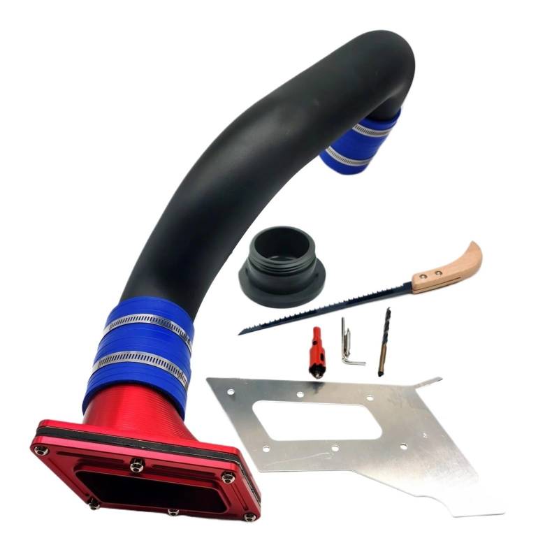 Ftansaugschlauch All Single Rear Exhaust Kit FÜR Seadoo 2018 2019 2020 2021 2022 2023 2024 GTX170& 230&300 RXT 230&300 Wake 170&230 Lufteinl(Rot) von JHMHCOQ