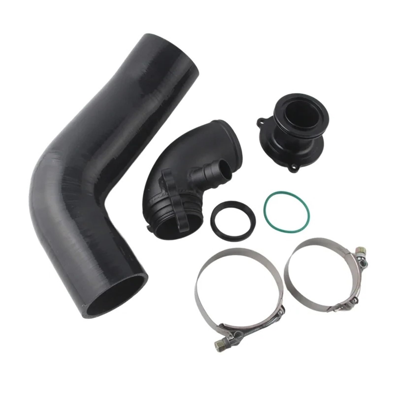 Ftansaugschlauch FÜR Sitz FÜR Leon MK3 FÜR Cupra 5F 2,0 T 1,8 T Silikon Ansaugschlauch Rohr Kits Turbo Einlass Ellenbogen Schalldämpfer Löschen Lufteinl(Black Hose) von JHMHCOQ