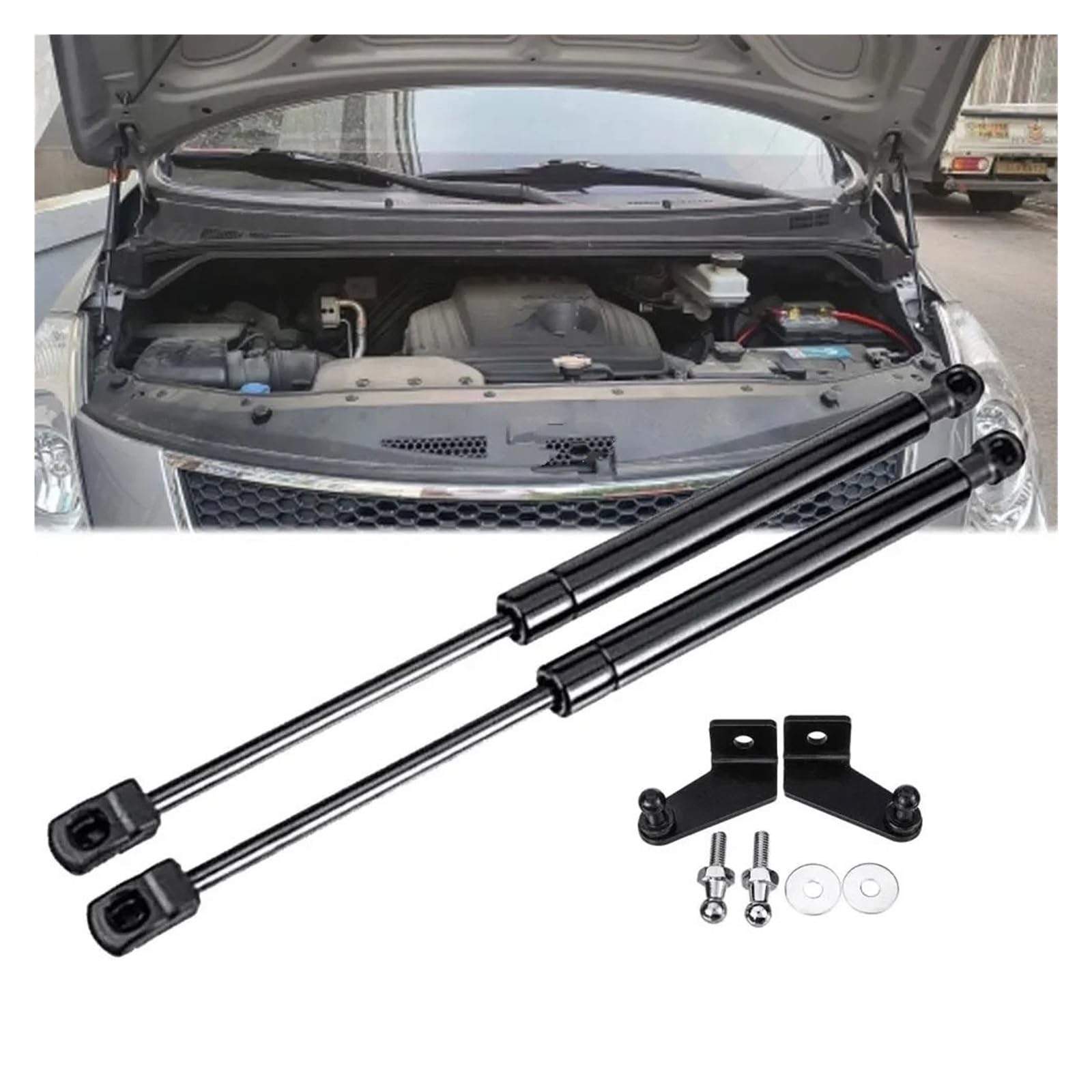 Gasfeder Dämpfer Für Hyundai Für Grand Für Starex H1 2007-2019 Front Motorhaube Shock Lift Struts Bar Unterstützung Stange Gas Frühling Halterung Motorhauben Gasfeder von JHMHCOQ