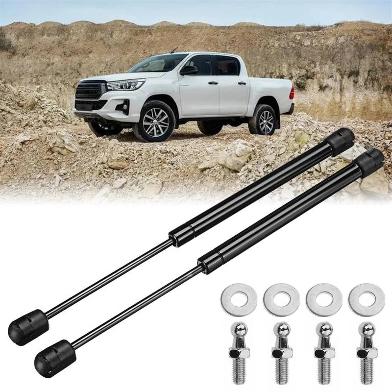 Gasfeder Dämpfer Motorhaube 2 Stücke Front Haube Motorhaube Hinten Heckklappe Gas Strut Lift Unterstützung 160N Gas Frühling Für RV Für Hilux Pickup ARB Baldachin Heckklappe Gasfeder Motorhaube von JHMHCOQ