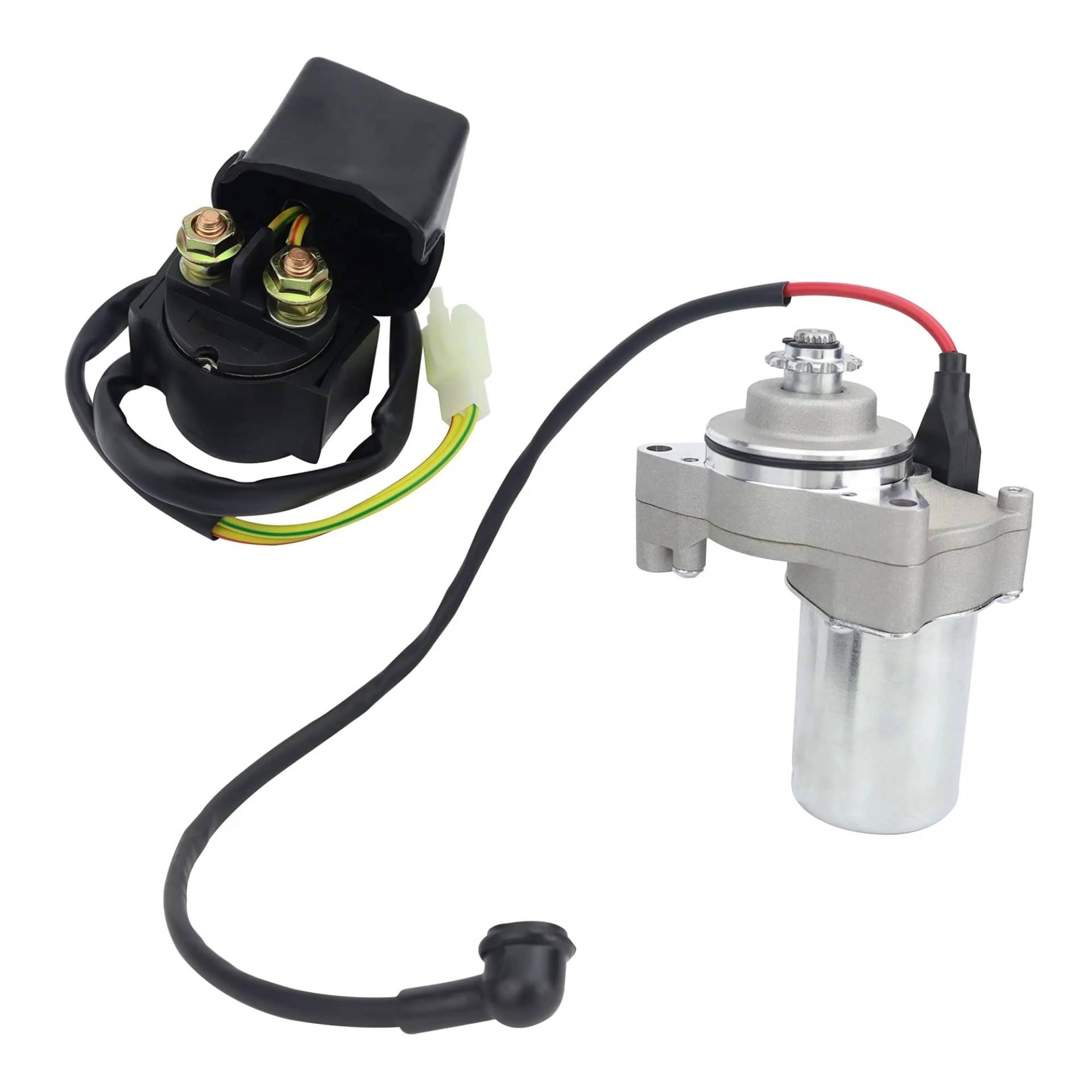 Startermotor Dirt Bikes Go Karts Off-Road Motor 3 Bolzen Starter Motor & Magnet Relais Für 50cc 70 Cc 90cc 100 Cc 110cc 125 Cc ATV Anlasser Starter von JHMHCOQ