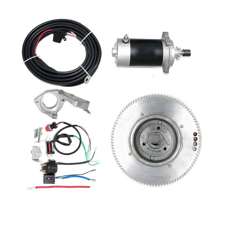 Startermotor FÜR MEHR 25 PS 30 PS 2-TAKT F30HMHS/L HWL MHL 496CC AUSSENBORDMOTOREN ELEKTRISCHES Start-KIT Anlasser Starter von JHMHCOQ