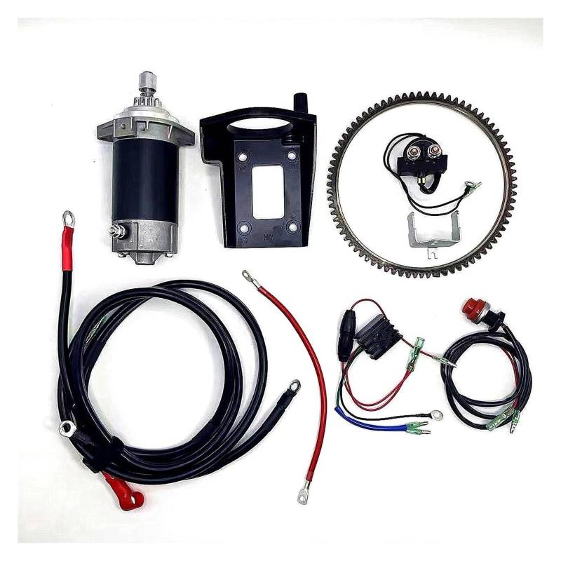 Startermotor FÜR Suzuki DT30 2 HUB 30HP Außenbordmotor Starter Motor Relais Kabel Gleichrichter ELEKTRISCHE ANLASSER KIT Anlasser Starter(with Ring Gear) von JHMHCOQ