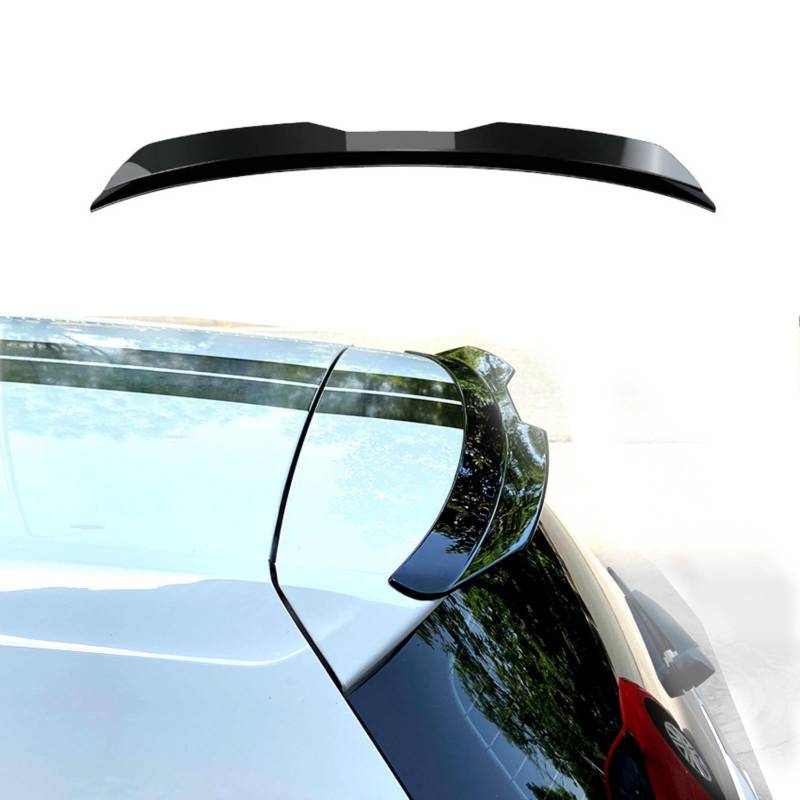 JHQPDZ Spoiler für Hyundai i20 II Active 2016 2017 2018, Heckspoiler Heckspoilerlippe Spoiler Dach Hinten Auto Zubehör Autozubehör Car Accessories,Bright Black von JHQPDZ