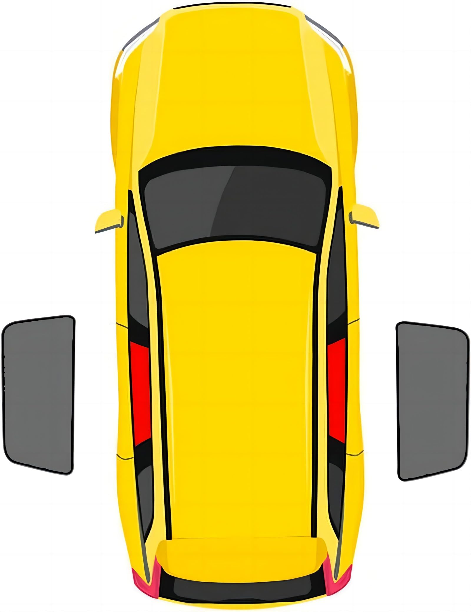 Sonnenschutz Auto Baby für VW Touran 2016-2020 2021 2022 2023 2024, Sonnenschutz Auto mit UV Schutz Interieur-Accessoires,2Pcs-Rear-Doors von JHQPDZ