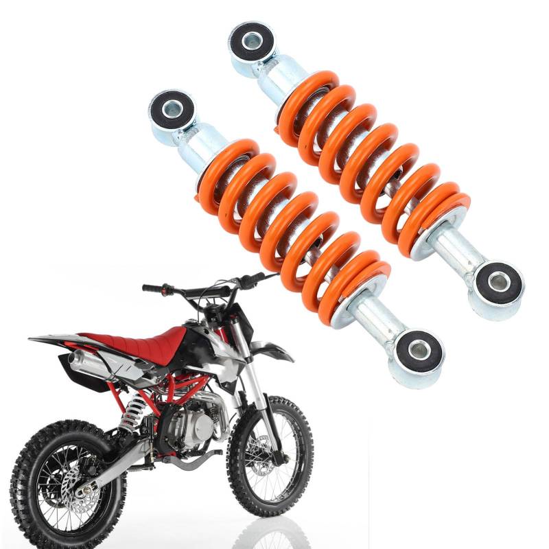 Universeller Stoßdämpfer, 2pcs 195 mm/7,7 Zoll einstellbare Federung Dämpfer mit 8 mm Federanfall für Tatao Kid Quad ATV Go Kart Dirt Bikes Motorrad 50ccs bis 125ccs von JHS-TECH