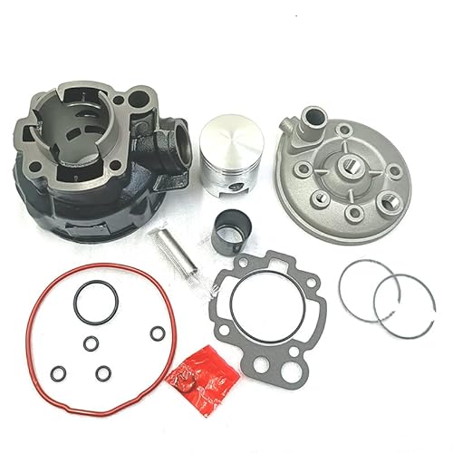 47-mm-Motorrad-Zylinderkörper-Kit und Kolben-Kit, kompatibel mit AM345 MX50 AM6 Minarelli A MX50 Rs50 2T von JHTRHZ