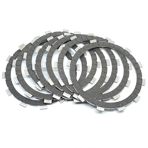 7-teiliges Kupplungs-Reibscheiben-Platten-Set, kompatibel mit K ZR400 ZRX ZRX-II ZX400 ZZR400 EN450 454 LTD EN500 Vulcan 500 EX500 N 500R von JHTRHZ