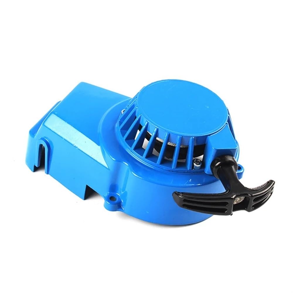 Aluminium Easy Pull Starter kompatibel mit 2-Takt 47cc 49cc Motor Moto Dirt Bike Pocket Bike Scooter ATV Quad Motorrad(Blue) von JHTRHZ