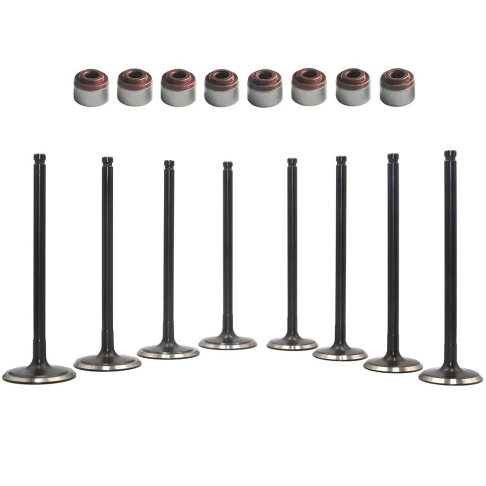 Einlass-Auslassventil-Stammdichtungssatz, kompatibel mit 2005–2023 Brute Force 750 KVF750 2005–2013 Brute Force 650 KVF650 Motorteilen(4PCS Intake Valve) von JHTRHZ