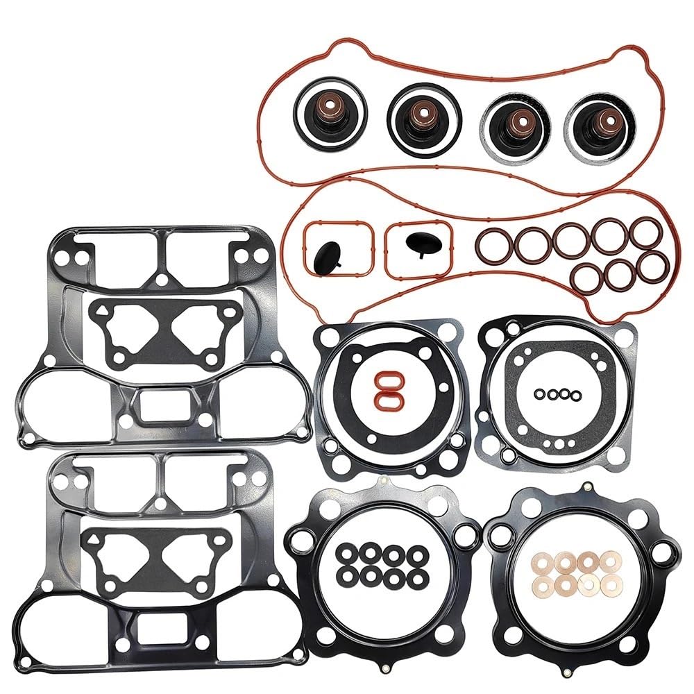 Kompatibler Motordichtungssatzsatz für Sportster 1200 XL1200 48 72 2007 bis 2020, ähnliche Ausstattung und unteres Ende von JHTRHZ