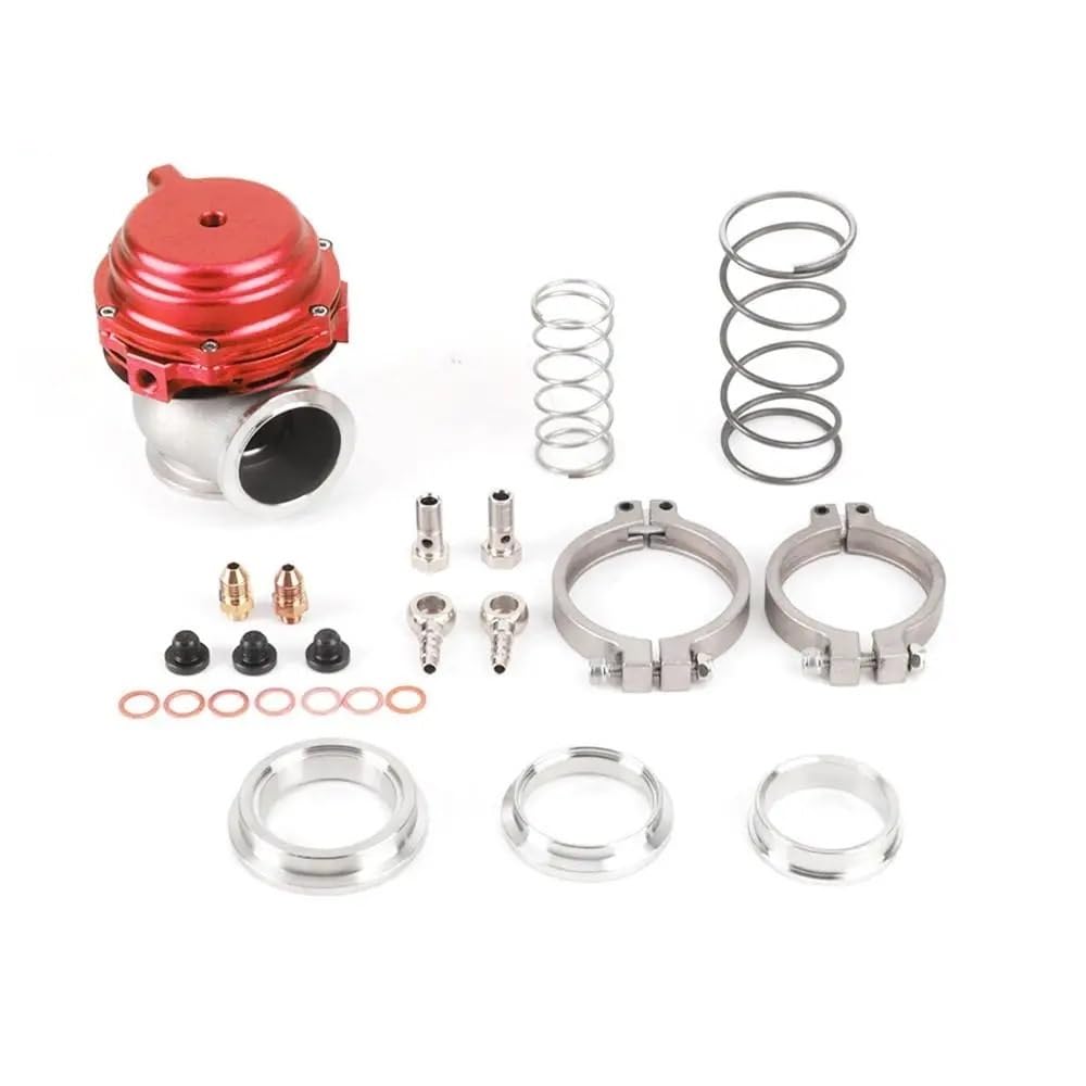 Kompatibles externes 44-mm-Turbo-Wastegate-Kit mit MVR44-Federn, V-Band-Leistung Kompatibel mit verbesserte Kühlung von JHTRHZ