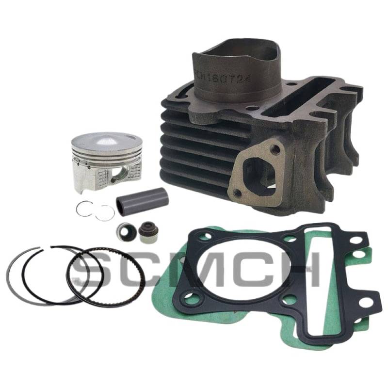 Motorrad 50 mm Kolbenringkit Kompatibel mit Zhongshen kompatible Motoren BYQ100T-E-2-3-6 Fly100T Ersatzteile von JHTRHZ