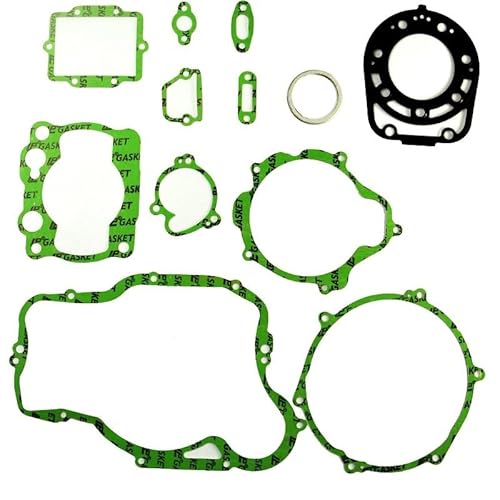 Motorrad-Vollmotor-Kurbelgehäusedeckel und Zylinderdichtungssatz-Set, kompatibel mit KX250 Modell 1992, kompatibel mit ähnlichen Modellen von JHTRHZ