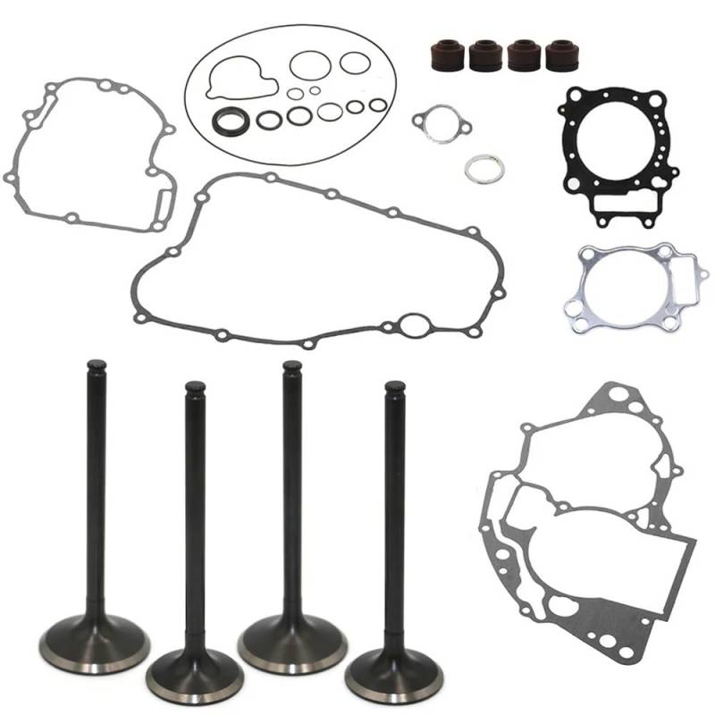 Motorteile, Einlass- und Auslassventildichtung, kompletter Dichtungssatz, kompatibel mit 2004–2017 CRF250R CRF250X am unteren Ende von JHTRHZ