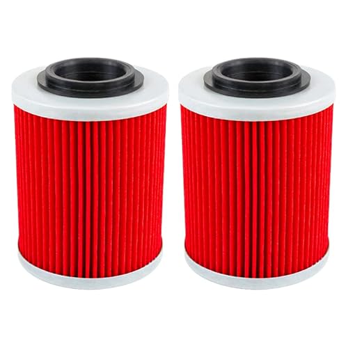 Ölfilter kompatibel mit CF Moto 450 550 625 800 1000 Cforce Zforce X8 U8 Z8 ATV UTV 0800-011300-0004(2PCS-RED) von JHTRHZ