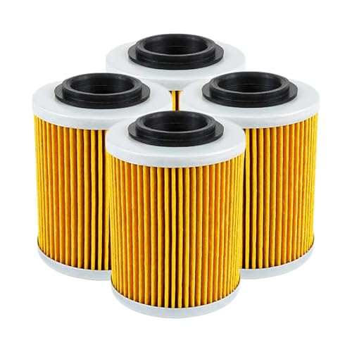 Ölfilter kompatibel mit CF Moto 450 550 625 800 1000 Cforce Zforce X8 U8 Z8 ATV UTV 0800-011300-0004(4PCS-Yellow) von JHTRHZ