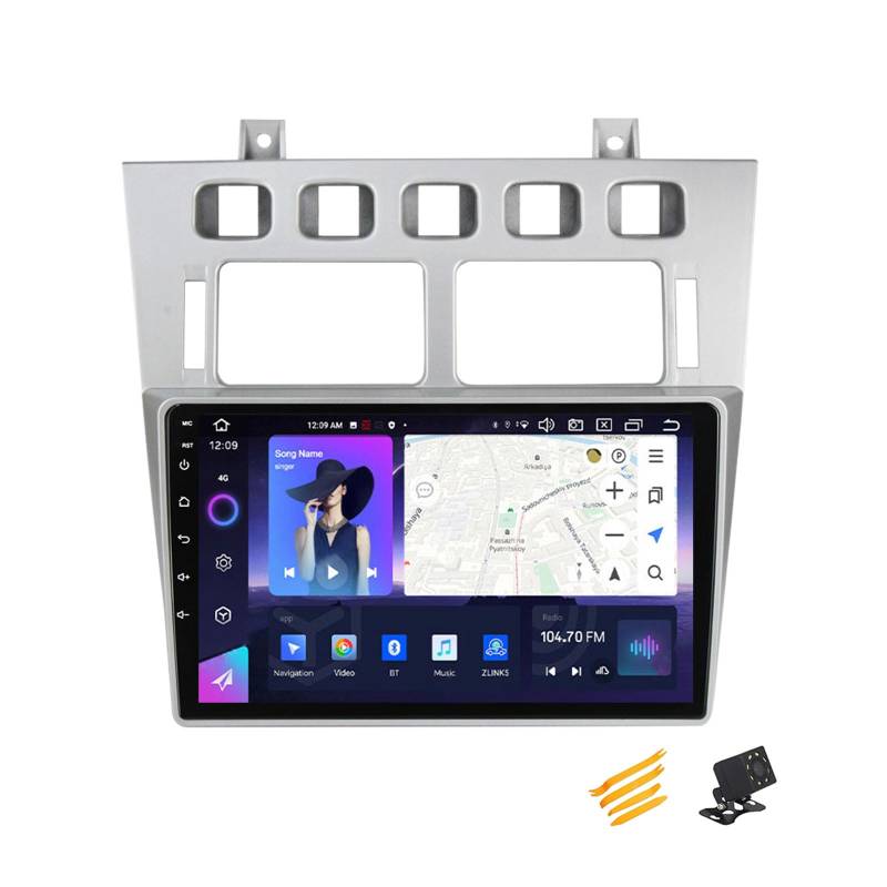 Android 13 Autoradio Bluetooth 2 DIN Kompatibel Mit Chery Fora Cowin 2006~2011 Autoradio Touchscreen 9 Zoll QLED-Display Mit Car Play Android Auto Navigation Radio FM RDS SWC,8 Core NF5 4G+64G von JHYUUKAU