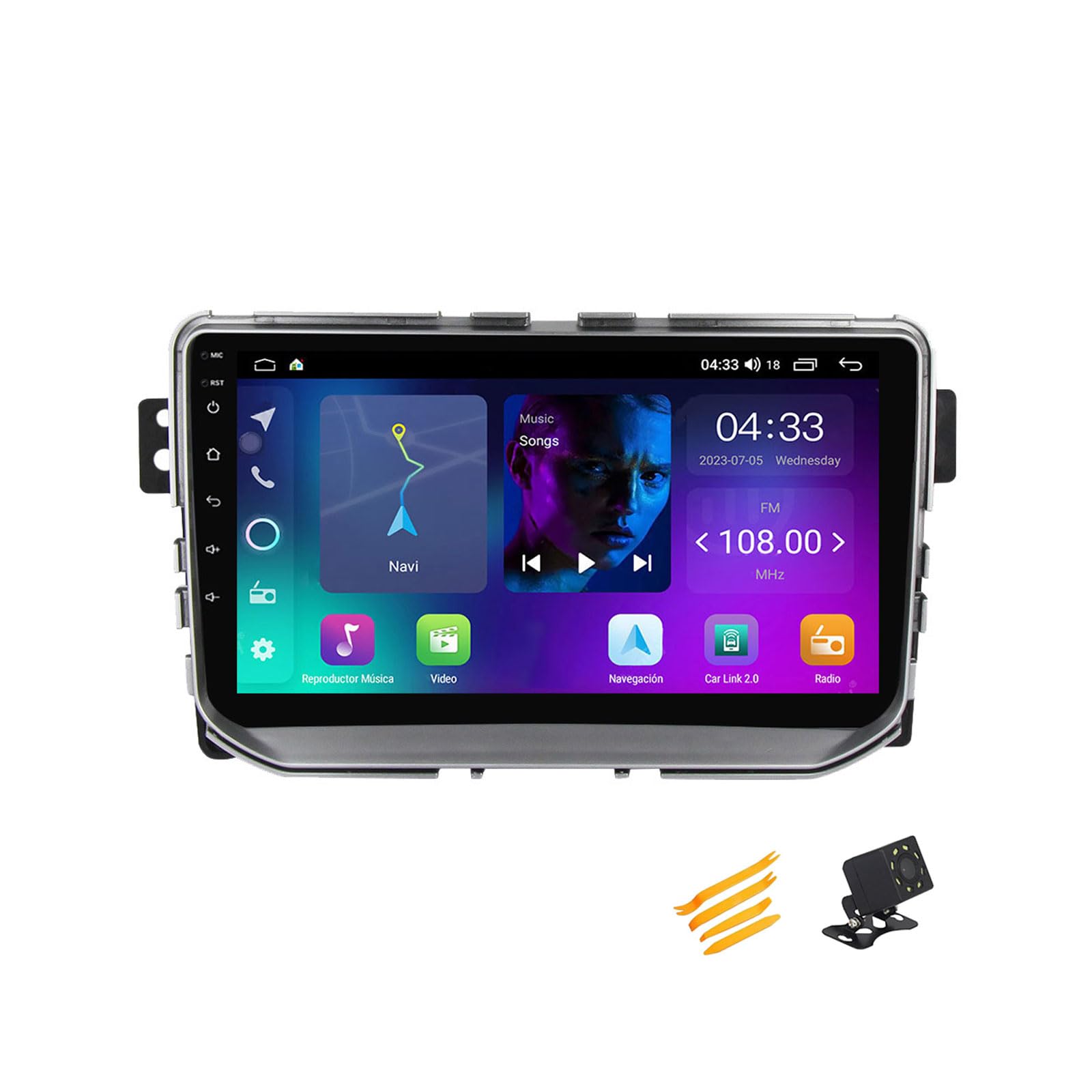 Android 13 Autoradio Bluetooth 2 DIN Kompatibel Mit Great Wall Haval H2 2012~2018 Autoradio Touchscreen 9 Zoll QLED-Display Mit Car Play Android Auto Navigation Radio FM RDS SWC,4 Core NF2 2G+32G von JHYUUKAU