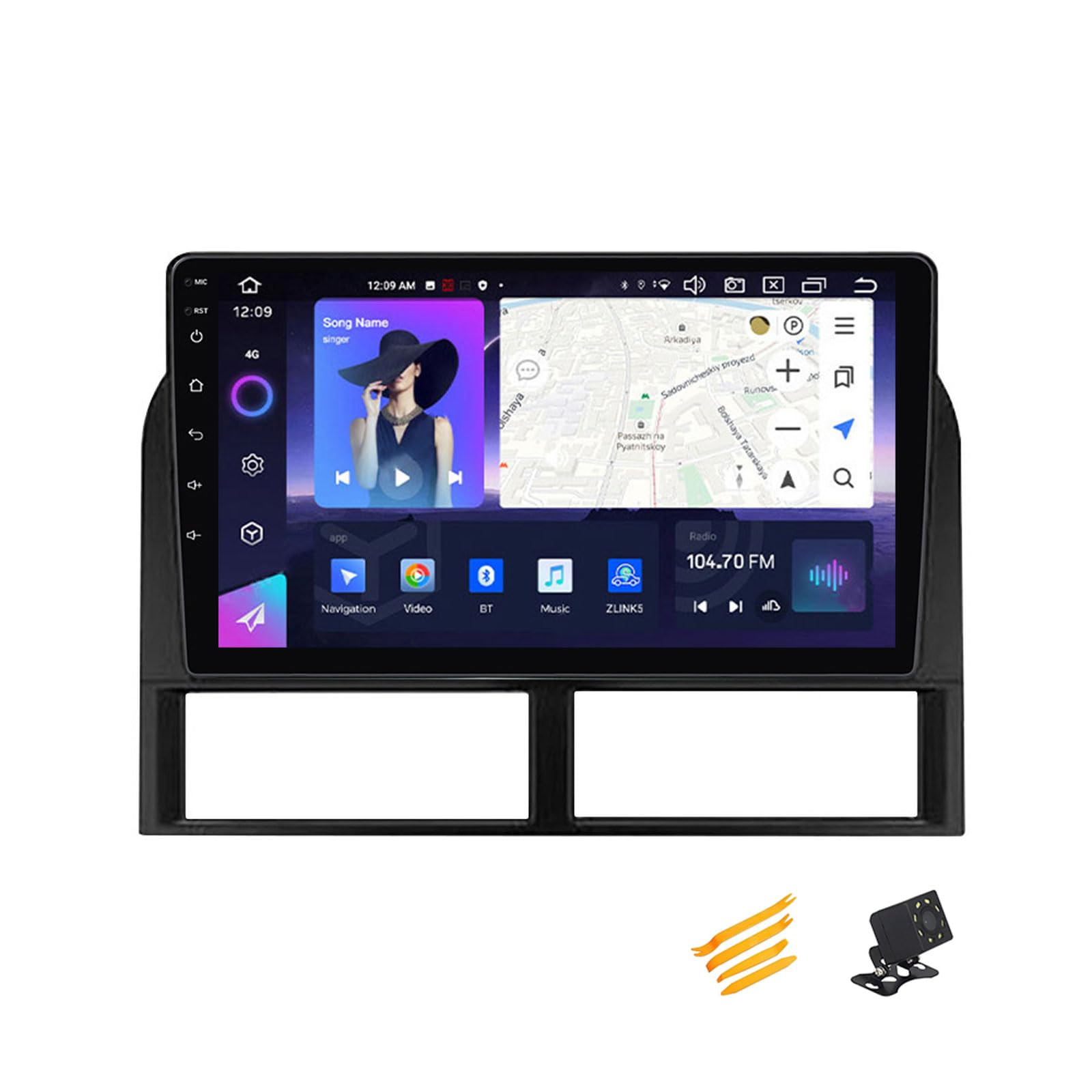 Android 13 Autoradio Bluetooth 2 DIN Kompatibel Mit Jeep GRAND CHEROKEE 1999~2005 Autoradio Touchscreen 9 Zoll QLED-Display Mit Car Play Android Auto Navigation Radio FM RDS SWC,8 Core NF3 2G+32G von JHYUUKAU