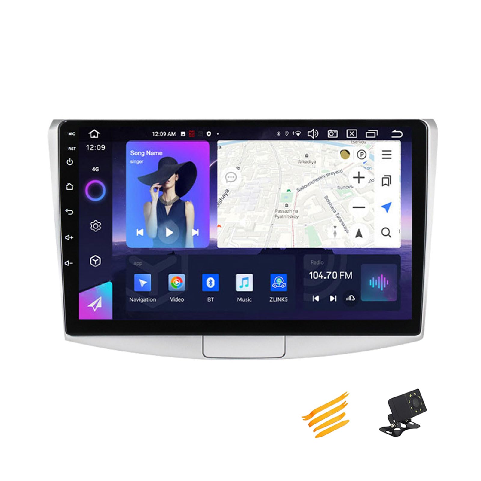 Android 13 Autoradio Bluetooth 2 DIN Kompatibel Mit VW Passat B7 2011~2015 Autoradio Touchscreen 9 Zoll QLED-Display Mit Car Play Android Auto Navigation Radio FM RDS SWC,A,8 Core NF6 8G+128G von JHYUUKAU