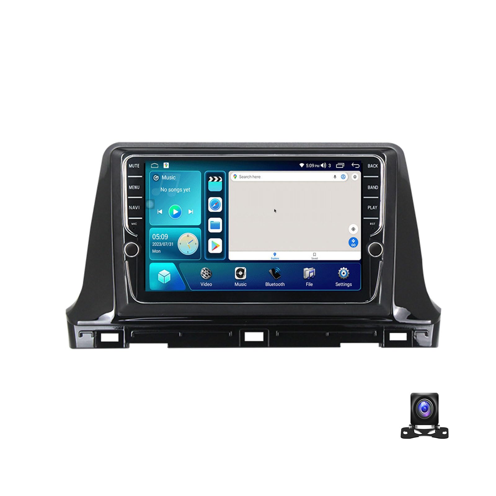 JHYUUKAU Android 13 Autoradio 2 Din Radio Kompatibel mit KIA Seltos 2016~2020 9 Zoll Android Mit Navi Stereo Auto Bluetooth Doppel Din Radio Mit Rückfahrkamera FM Radio Carplay/Auto,K100S von JHYUUKAU