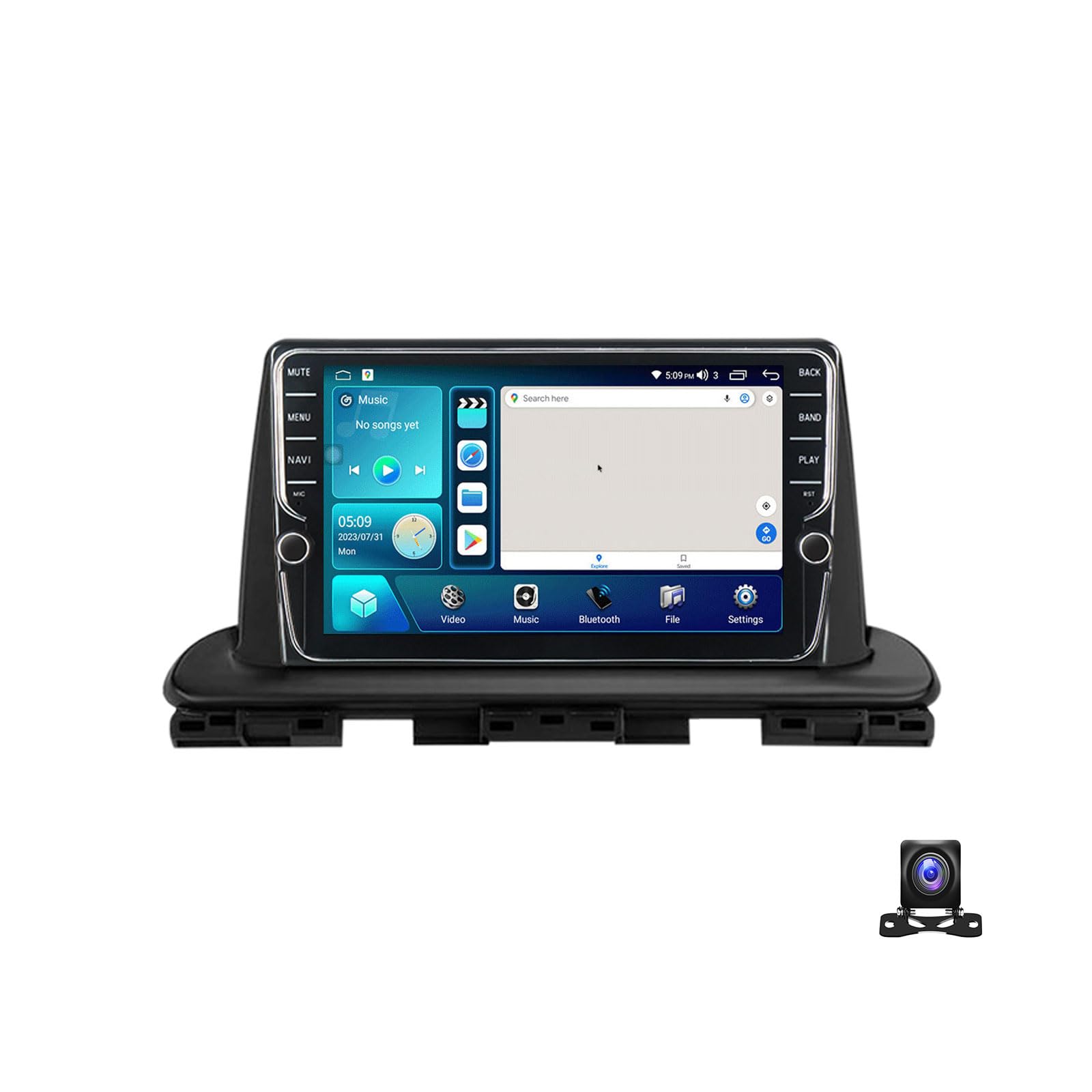 JHYUUKAU Android 13 Autoradio 2 Din Radio Kompatibel mit Kia Cerato 4 IV 2018~2021 9 Zoll Android Mit Navi Stereo Auto Bluetooth Doppel Din Radio Mit Rückfahrkamera FM Radio Carplay/Auto,K100S von JHYUUKAU