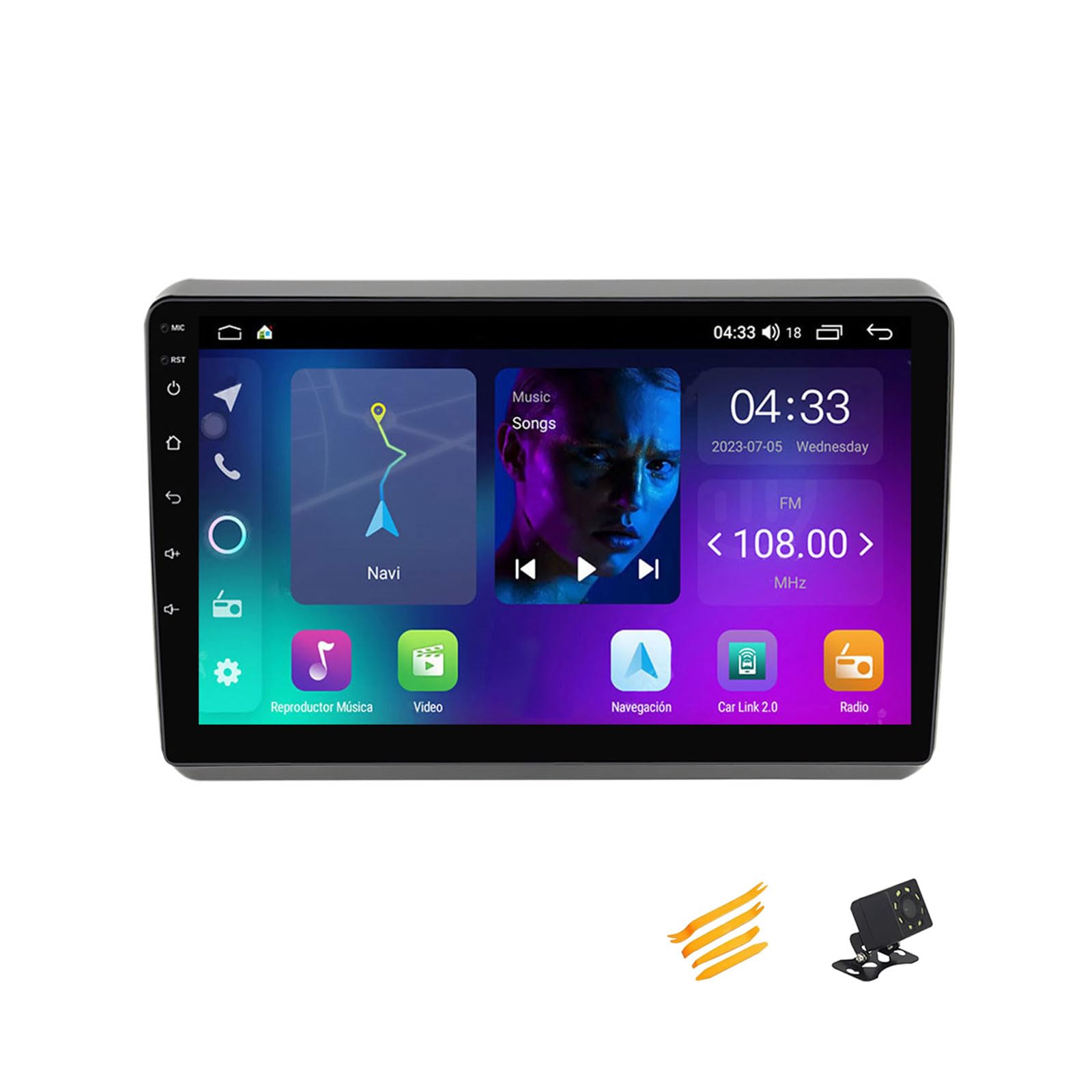 JHYUUKAU Android 13 Autoradio Bluetooth 2 DIN Kompatibel Mit Dodge Dart 2012~2016 Autoradio Touchscreen 9 Zoll QLED-Display Mit Car Play Android Auto Navigation Radio FM RDS SWC,4 Core NF2 2G+32G von JHYUUKAU