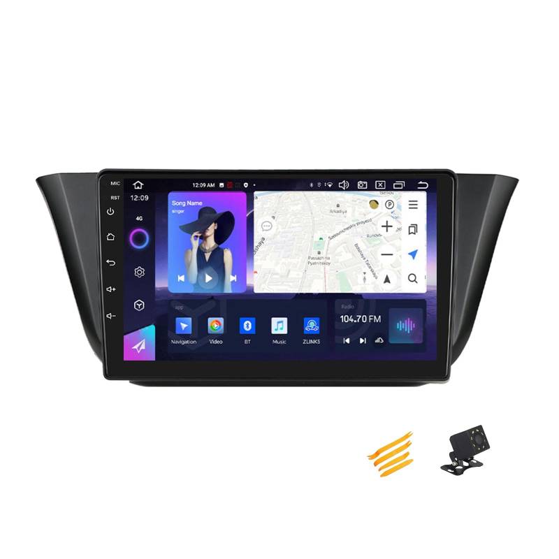 JHYUUKAU Android 13 Autoradio Bluetooth 2 DIN Kompatibel Mit Iveco Daily 2013~2021 Autoradio Touchscreen 9 Zoll QLED-Display Mit Car Play Android Auto Navigation Radio FM RDS SWC,8 Core NF3 2G+32G von JHYUUKAU