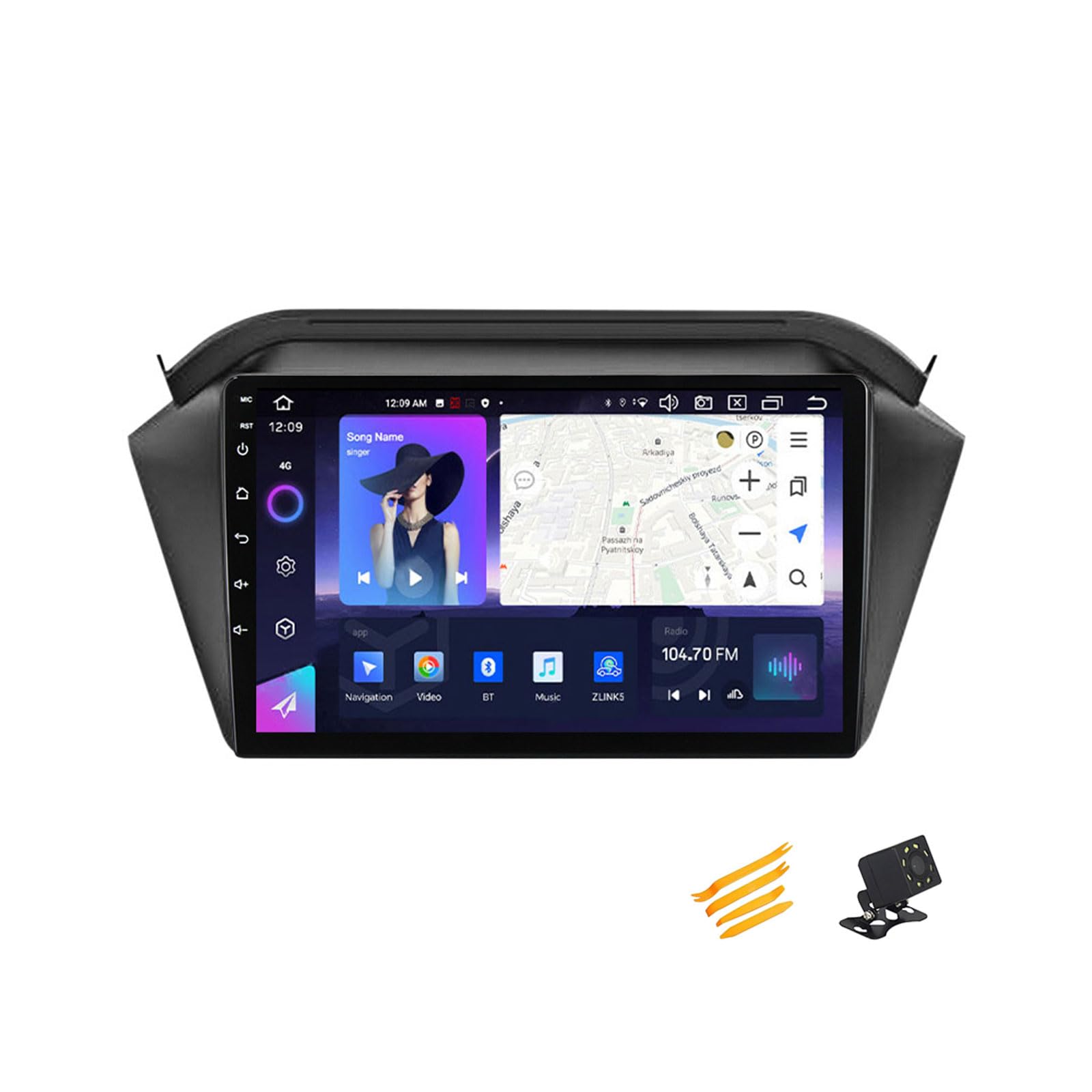 JHYUUKAU Android 13 Autoradio Bluetooth 2 DIN Kompatibel Mit JAC S2 2015~2018 Autoradio Touchscreen 9 Zoll QLED-Display Mit Car Play Android Auto Navigation Radio FM RDS SWC,8 Core NF3 2G+32G von JHYUUKAU