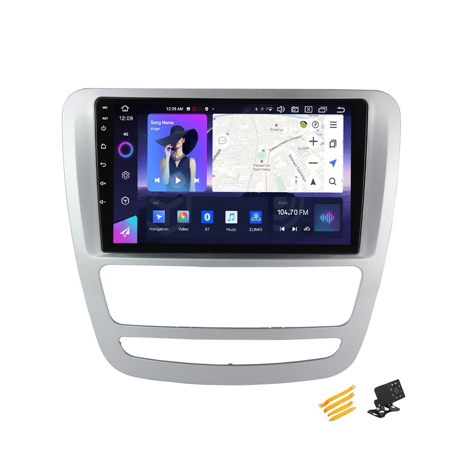 JHYUUKAU Android 13 Autoradio Bluetooth 2 DIN Kompatibel Mit JAC T6 T8 2015~2018 Autoradio Touchscreen 9 Zoll QLED-Display Mit Car Play Android Auto Navigation Radio FM RDS SWC,8 Core NF3 2G+32G von JHYUUKAU