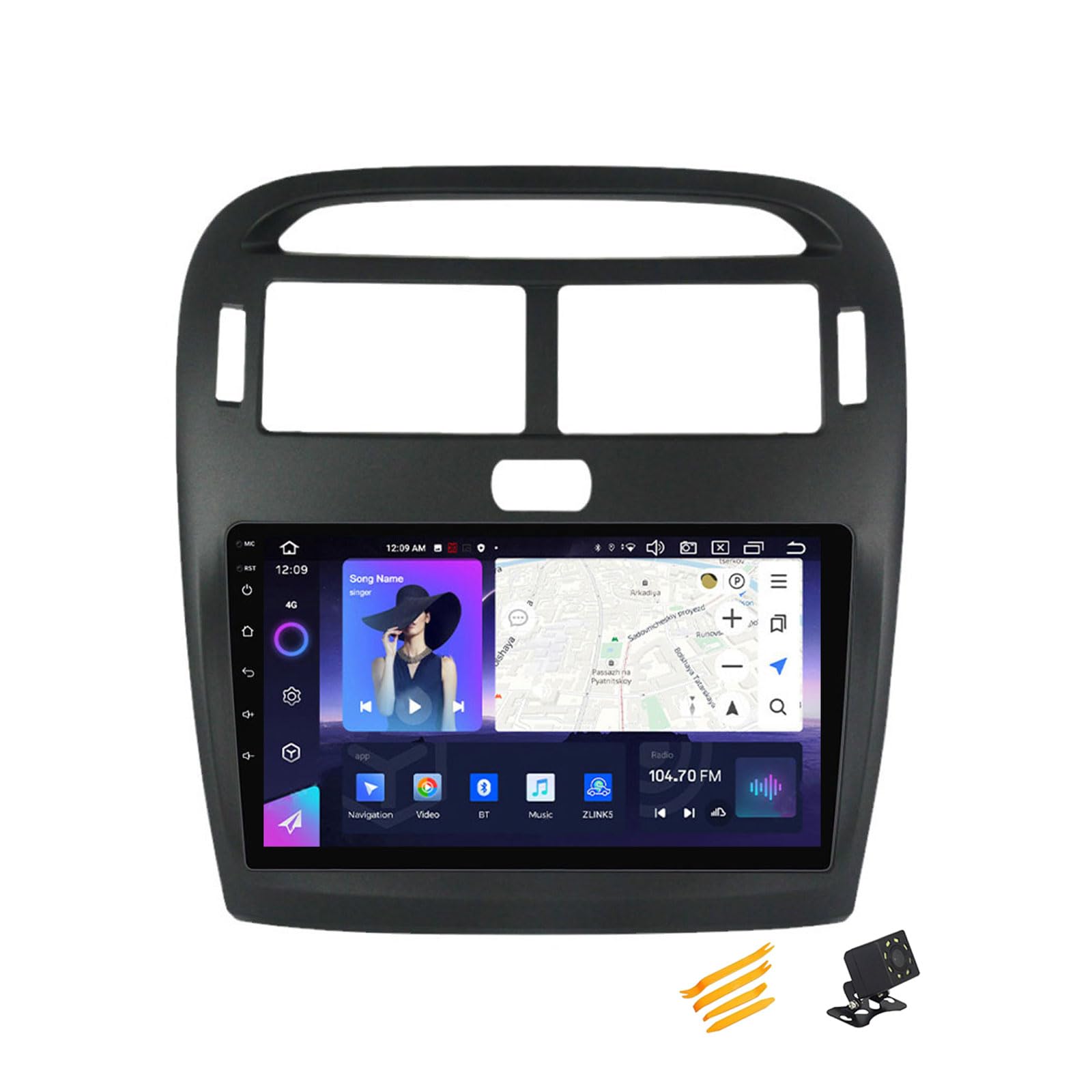 JHYUUKAU Android 13 Autoradio Bluetooth 2 DIN Kompatibel Mit Lexus LS430 2000~2006 Autoradio Touchscreen 9 Zoll QLED-Display Mit Car Play Android Auto Navigation Radio FM RDS SWC,8 Core NF3 2G+32G von JHYUUKAU