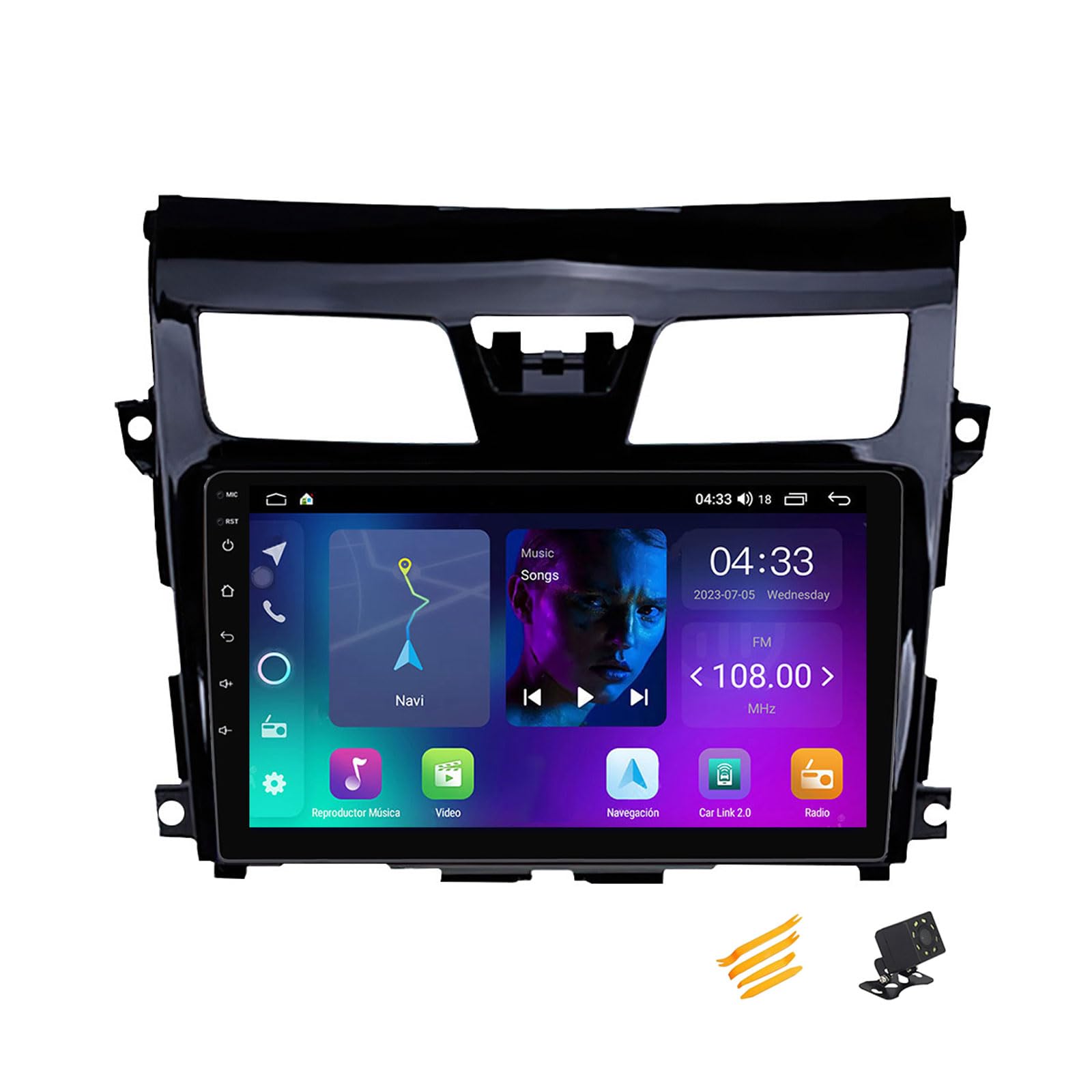 JHYUUKAU Android 13 Autoradio Bluetooth 2 DIN Kompatibel Mit Nissan Teana 3 2013~2015 Autoradio Touchscreen 9 Zoll QLED-Display Mit Car Play Android Auto Navigation Radio FM RDS SWC,4 Core NF1 1G+32G von JHYUUKAU