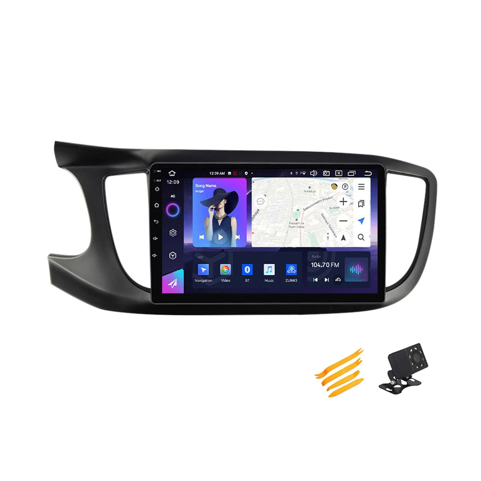 JHYUUKAU Android 13 Autoradio Bluetooth 2 DIN Kompatibel Mit Roewe 360 2015~2018 Autoradio Touchscreen 9 Zoll QLED-Display Mit Car Play Android Auto Navigation Radio FM RDS SWC,8 Core NF3 2G+32G von JHYUUKAU