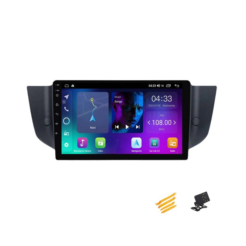 JHYUUKAU Android 13 Autoradio Bluetooth 2 DIN Kompatibel Mit Roewe 550 2008~2015 Autoradio Touchscreen 9 Zoll QLED-Display Mit Car Play Android Auto Navigation Radio FM RDS SWC,4 Core NF1 1G+32G von JHYUUKAU