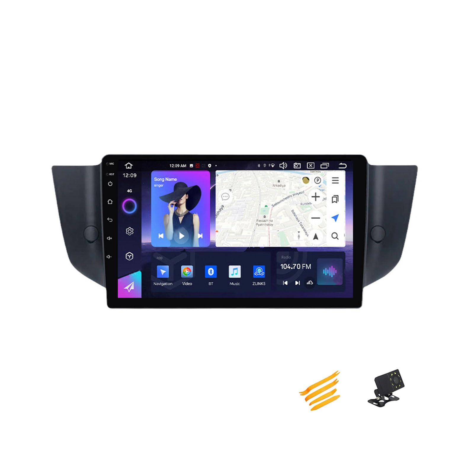 JHYUUKAU Android 13 Autoradio Bluetooth 2 DIN Kompatibel Mit Roewe 550 2008~2015 Autoradio Touchscreen 9 Zoll QLED-Display Mit Car Play Android Auto Navigation Radio FM RDS SWC,8 Core NF3 2G+32G von JHYUUKAU