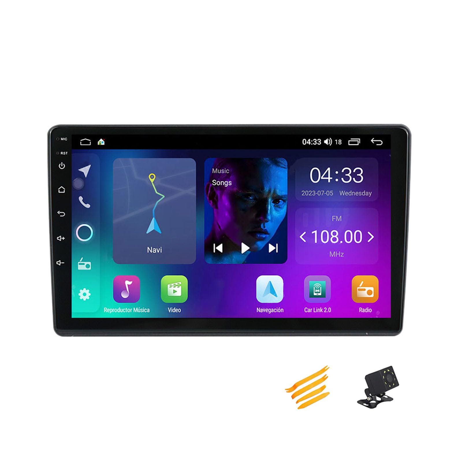 JHYUUKAU Android 13 Autoradio Bluetooth 2 DIN Kompatibel Mit VW Passat B5 Autoradio Touchscreen 9 Zoll QLED-Display Mit Car Play Android Auto Navigation Radio FM RDS SWC,4 Core NF1 1G+32G von JHYUUKAU