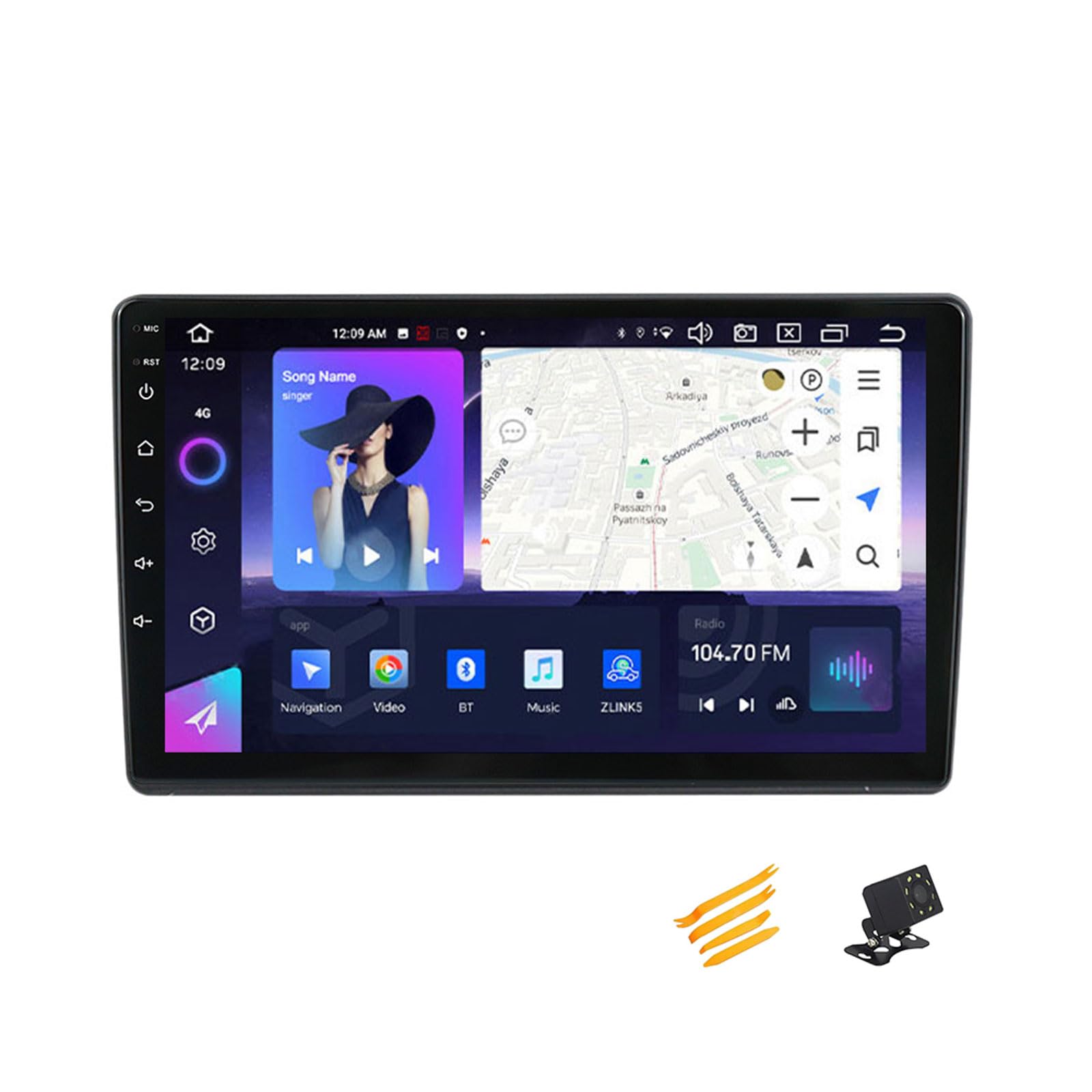 JHYUUKAU Android 13 Autoradio Bluetooth 2 DIN Kompatibel Mit VW Passat B5 Autoradio Touchscreen 9 Zoll QLED-Display Mit Car Play Android Auto Navigation Radio FM RDS SWC,8 Core NF3 2G+32G von JHYUUKAU