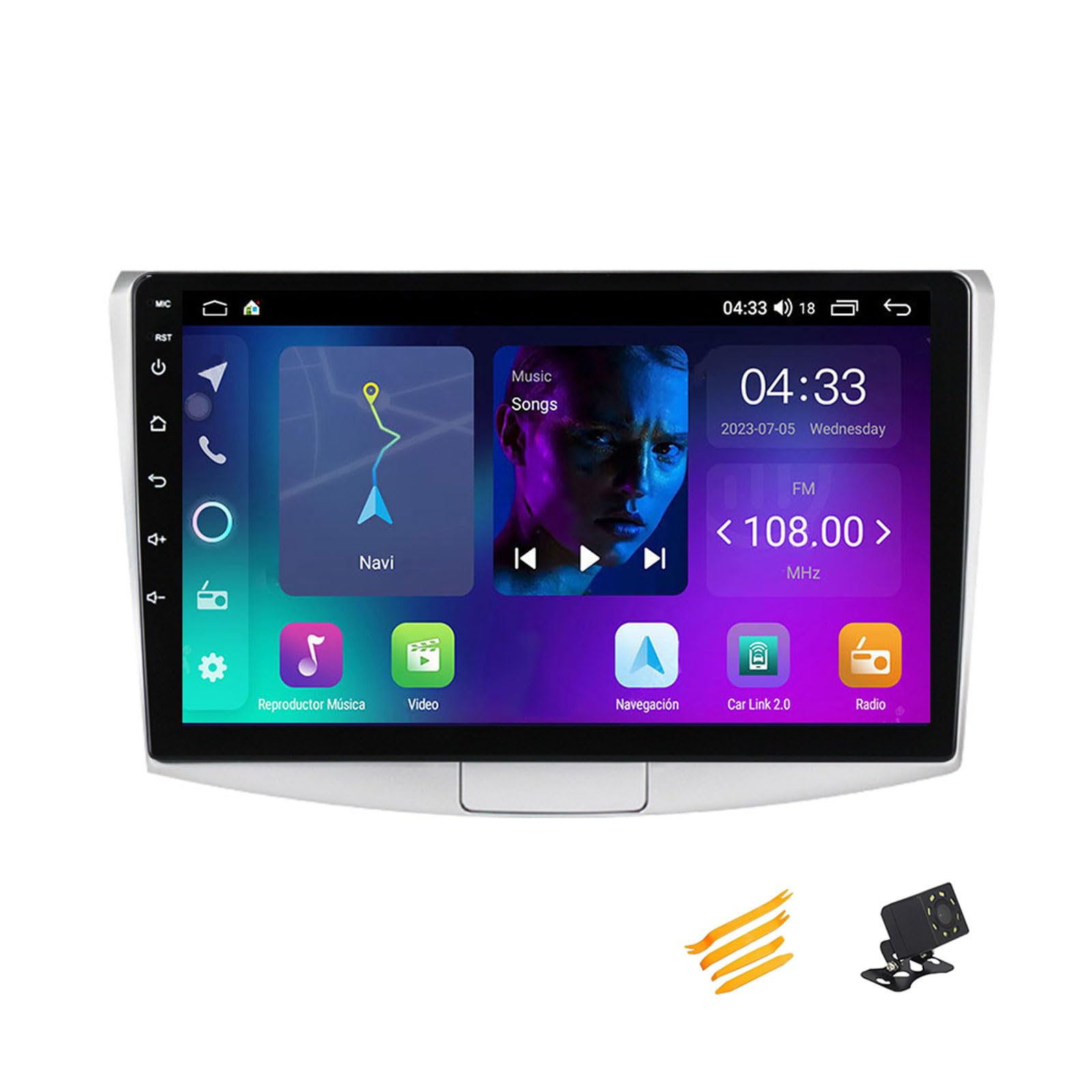 JHYUUKAU Android 13 Autoradio Bluetooth 2 DIN Kompatibel Mit VW Passat B7 2011~2015 Autoradio Touchscreen 9 Zoll QLED-Display Mit Car Play Android Auto Navigation Radio FM RDS SWC,A,4 Core NF1 1G+32G von JHYUUKAU