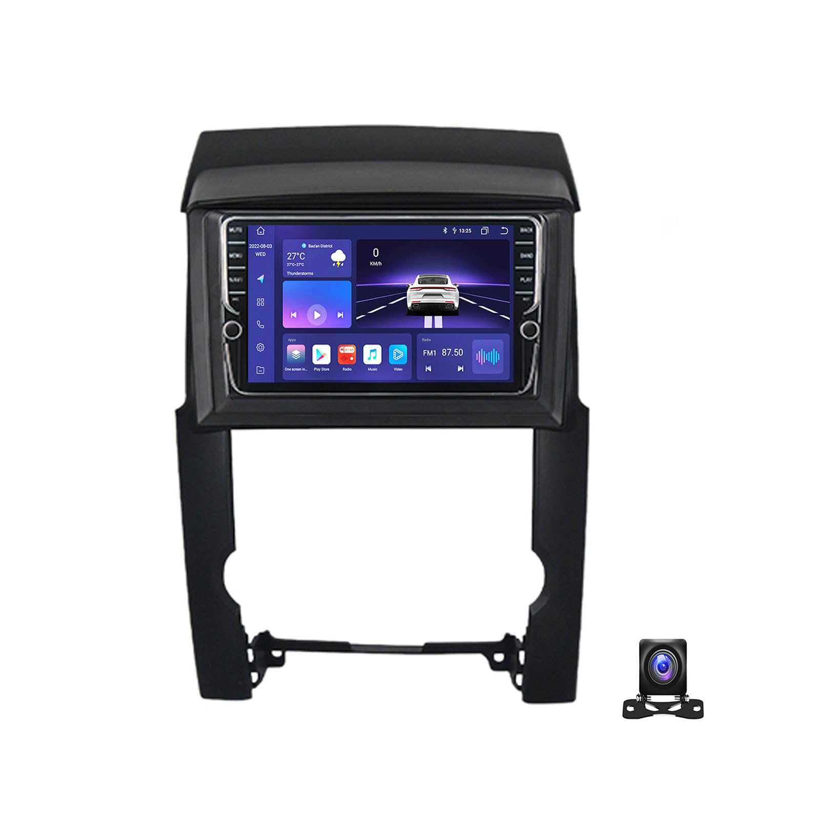 JHYUUKAU Doppel DIN Radio Mit Navi, 9 Zoll Touchscreen, 2 Din Autoradio MP5 Player Kompatibel mit KIA Sorento 2009~2012 Unterstützt BT, Radio FM/RDS, DSP, Carplay/Auto, Lenkradsteuerung,K400S von JHYUUKAU