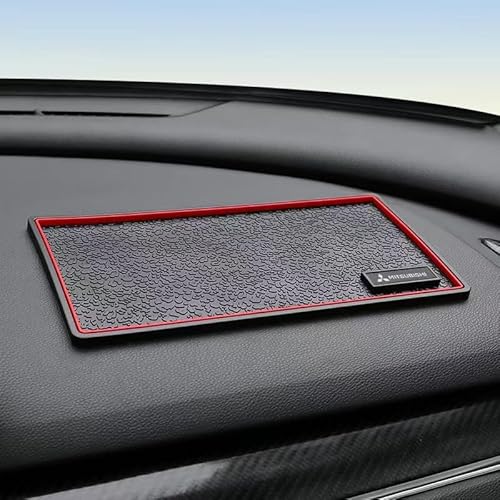 Antirutschmatte Auto Armaturenbrett für Mitsubishi, Auto Armaturenbrett Pad PVC Armaturenbrett Anti Rutsch Matte für Handy Sonnenbrille Schlüssel Autozubehör,F von JIAAM