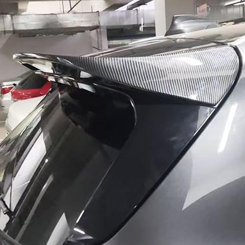 Auto Flügel für BMW X1,Flügel Lippe Schwanz Spoiler Auto Spoiler Wing Dachspoiler Heckflügel Kunststoff Windwiderstand Auto Dekoration Zubehör,Carbon Fibre Pattern von JIAAM