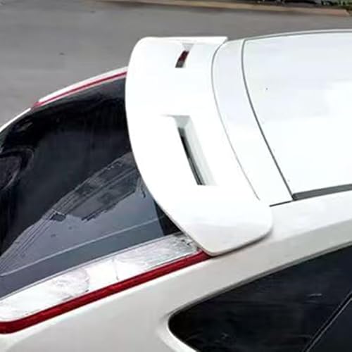 Auto Flügel für Ford Focus,Flügel Lippe Schwanz Spoiler Auto Spoiler Wing Dachspoiler Heckflügel Kunststoff Windwiderstand Auto Dekoration Zubehör,White von JIAAM