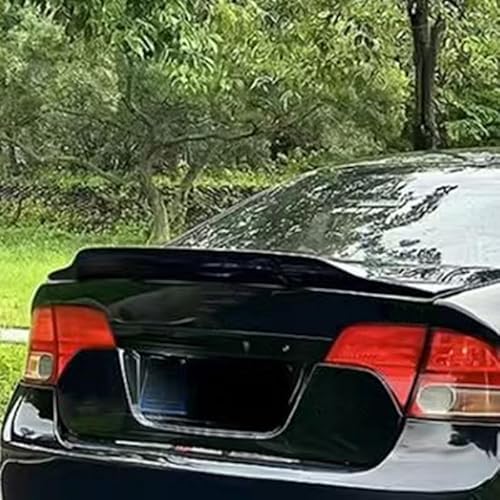 Auto Flügel für Honda Civic,Flügel Lippe Schwanz Spoiler Auto Spoiler Wing Dachspoiler Heckflügel Kunststoff Windwiderstand Auto Dekoration Zubehör,Black von JIAAM